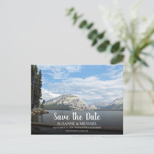 あなた自身の旅行写真の保存を日付作成して下さい 案内ポストカード (スタンド正面)