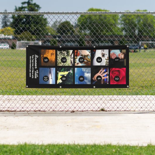 あなた自身の旗10のイメージおよび文字を容易に設計して下さい 横断幕 (インサイチュ)