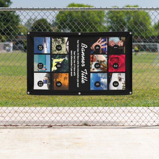 あなた自身の旗12のイメージおよび文字を容易に設計して下さい 横断幕 (インサイチュ)