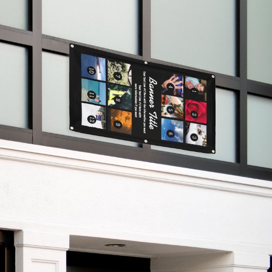 あなた自身の旗12のイメージおよび文字を容易に設計して下さい 横断幕 (ビルの外側)