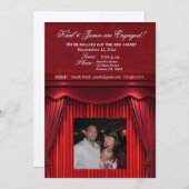 あなた自身の映画のスターになりましょう！映画館風の招待状 招待状 (正面/裏面)