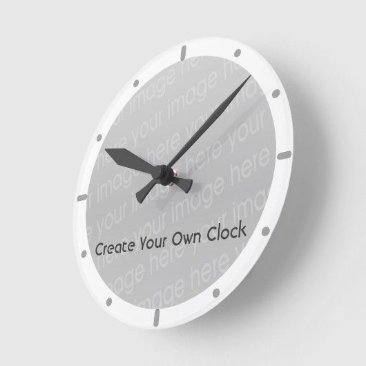 あなた自身の時計-スタイル8 --を作成して下さい ラウンド壁時計 (傾斜)