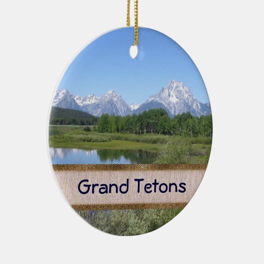 あなた自身の景色のクリスマスのオーナメントを作って下さい セラミックオーナメント (右)