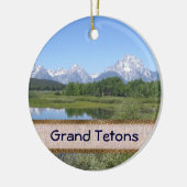 あなた自身の景色のクリスマスのオーナメントを作って下さい セラミックオーナメント (左)