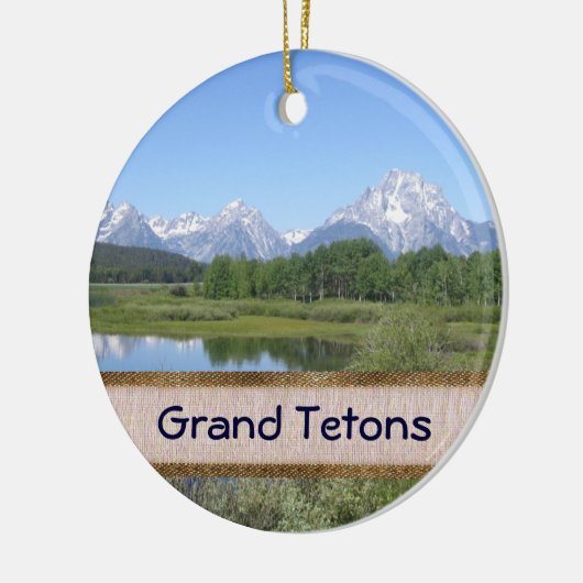 あなた自身の景色のクリスマスのオーナメントを作って下さい セラミックオーナメント (左)