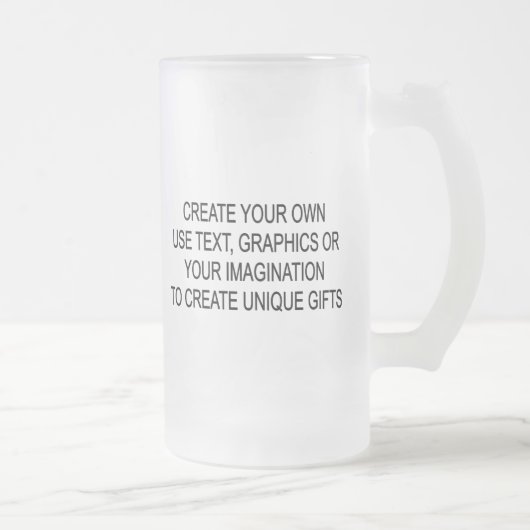 あなた自身の曇らされたガラスのマグを作成して下さい フロストグラスビールジョッキ (右)