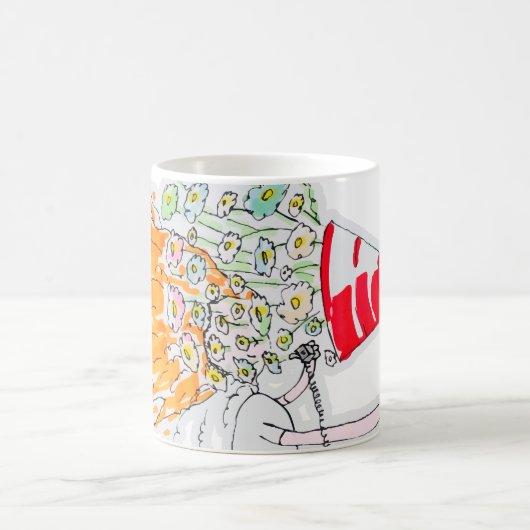 あなた自身の最大のファンであれ コーヒーマグカップ (中央)