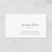 あなた自身の最小主義のエレガントでモダンなシンプルを作成して下さい 名刺 (正面)