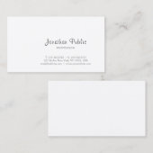 あなた自身の最小主義のエレガントでモダンなシンプルを作成して下さい 名刺 (正面/裏面)