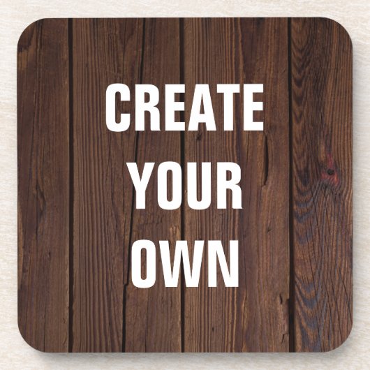あなた自身の木の床の一見を作成して下さい コースター (正面)