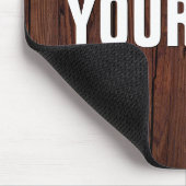 あなた自身の木の床の一見を作成して下さい マウスパッド (コーナー)