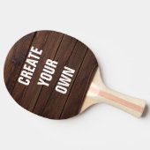 あなた自身の木の床の一見を作成して下さい 卓球ラケット (横)