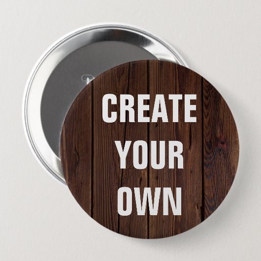 あなた自身の木の床の一見を作成して下さい 缶バッジ (正面&裏面)