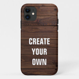 あなた自身の木の床の一見を作成して下さい iPhone 11 ケース