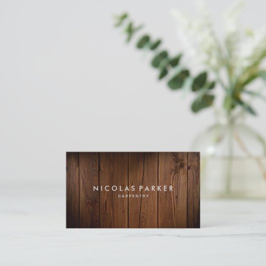 あなた自身の木の床2を作成して下さい 名刺 (スタンド正面)