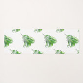 あなた自身の植物の葉パターンモノグラムを作成して下さい ヨガマット (裏面(横))