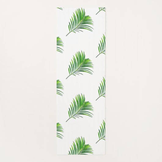 あなた自身の植物の葉パターンモノグラムを作成して下さい ヨガマット (裏面)