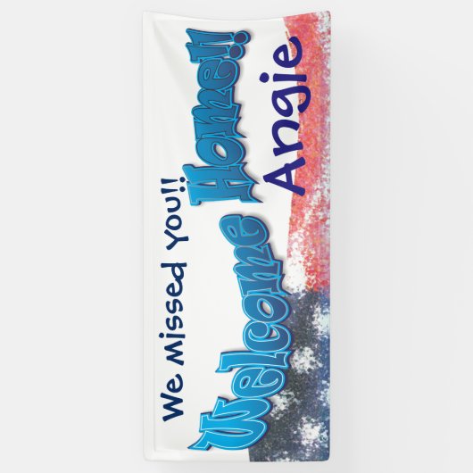 あなた自身の歓迎された家の旗の旗を加えて下さい 横断幕 (縦)