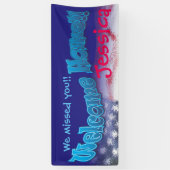 あなた自身の歓迎された家の旗の旗v3を加えて下さい 横断幕 (縦)