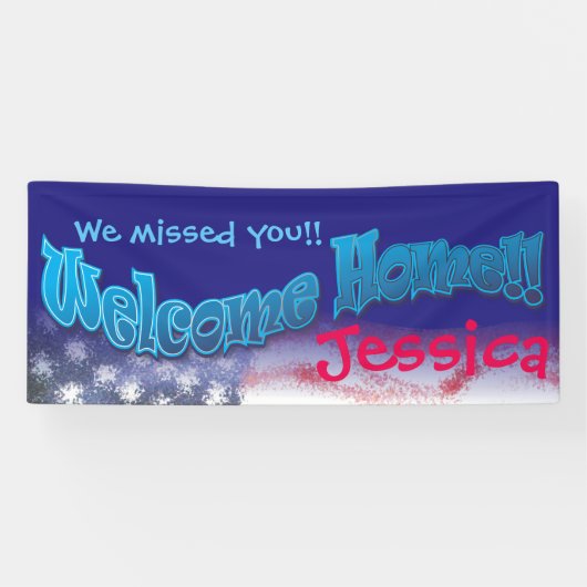 あなた自身の歓迎された家の旗の旗v3を加えて下さい 横断幕 (横)