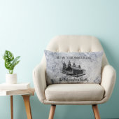 あなた自身の歓迎された山家族ロッジを作成して下さい ランバークッション (椅子)