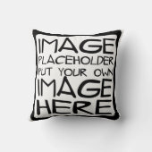 あなた自身の正方形の枕を設計して下さい クッション (裏面)