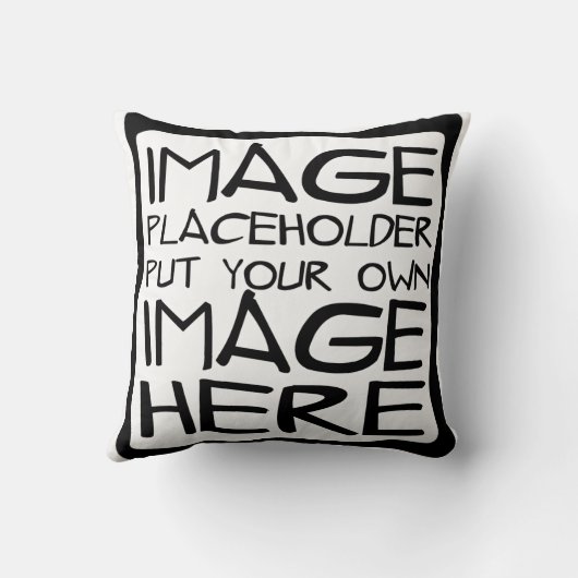 あなた自身の正方形の枕を設計して下さい クッション (裏面)