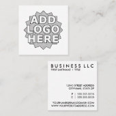 あなた自身の正方形を作成して下さい スクエア名刺 (正面/裏面)