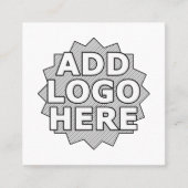 あなた自身の正方形を作成して下さい スクエア名刺 (正面)