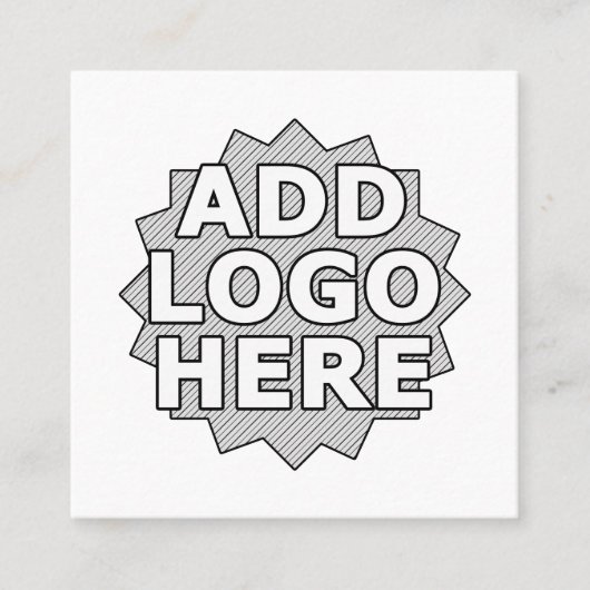 あなた自身の正方形を作成して下さい スクエア名刺 (正面)