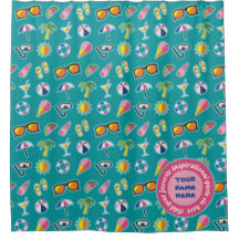 あなた自身の沿岸パターンモノグラムのティール（緑がかった色）を作成して下さい