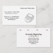 あなた自身の法廷記者の名刺を作成して下さい 名刺 (正面/裏面)