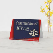 あなた自身の法律学校の卒業生のデザインを個人化して下さい カード (黄色い花)