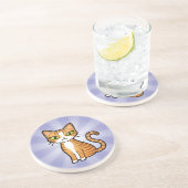 あなた自身の漫画猫を設計して下さい コースター (側面)