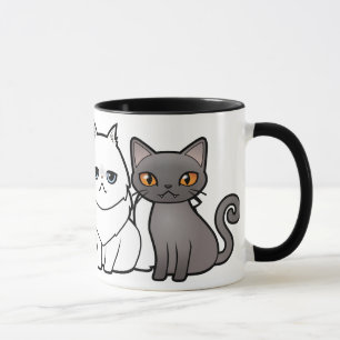 あなた自身の漫画猫を設計して下さい マグカップ