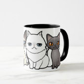 あなた自身の漫画猫を設計して下さい マグカップ (正面右)