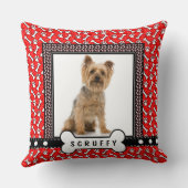 あなた自身の犬のかわいいポートレートを加えて下さい クッション (裏面)