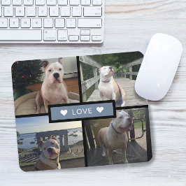 あなた自身の犬の写真コラージュを追加 マウスパッド
