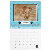 あなた自身の犬または猫ペットをカスタマイズ カレンダー (1月 2027)