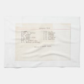 あなた自身の祖母のお母さんのお気に入りのなレシピのカスタムを加えて下さい キッチンタオル (横)