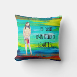 あなた自身の種類の美しい虹の装飾用クッションがあって下さい クッション