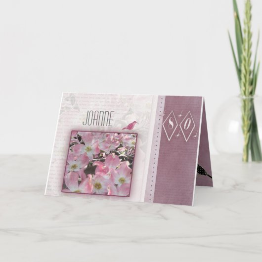 あなた自身の第80誕生日を個人化して下さい カード (正面)