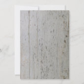 あなた自身の素朴で新しい家の引っ越し祝いパーティーの写真を作成して下さい 招待状 (裏面)