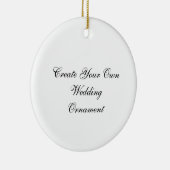 あなた自身の結婚式のオーナメントを作成して下さい セラミックオーナメント (右)