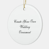 あなた自身の結婚式のオーナメントを作成して下さい セラミックオーナメント (左)