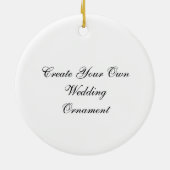 あなた自身の結婚式のオーナメントを作成して下さい セラミックオーナメント (裏面)