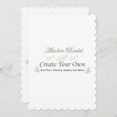 あなた自身の結婚式のサンキューカードを作成して下さい サンキューカード (正面/裏面)