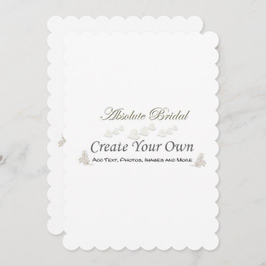 あなた自身の結婚式のサンキューカードを作成して下さい サンキューカード (正面/裏面)