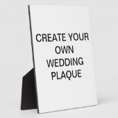 あなた自身の結婚式のプラクを作成して下さい フォトプラーク (側面)