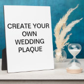 あなた自身の結婚式のプラクを作成して下さい フォトプラーク (側面)